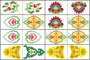 Образцы татарских национальных орнаментов - 7 элементов орнамента. (УМК)
