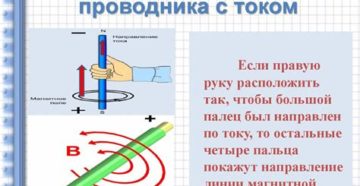 Раздаточный дидактический материал по теме: Правило буравчика. (Правило правой руки)